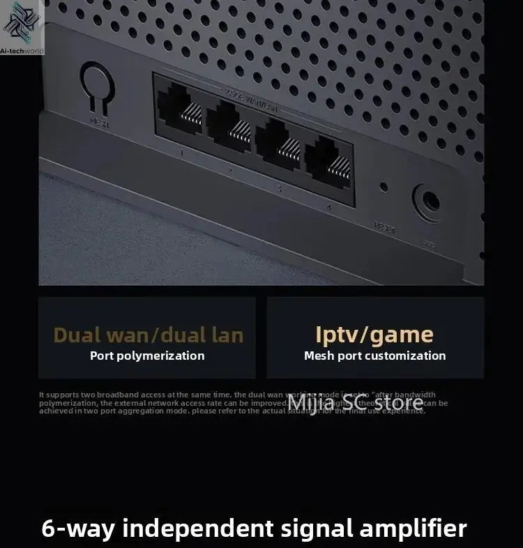 Xiaomi Mijia Router BE6500 WiFi 7 6500M Full 2.5G Network Port 4 - core Qualcomm Processor loT Smart Linkage Network Security Home - Ai - TechWorld