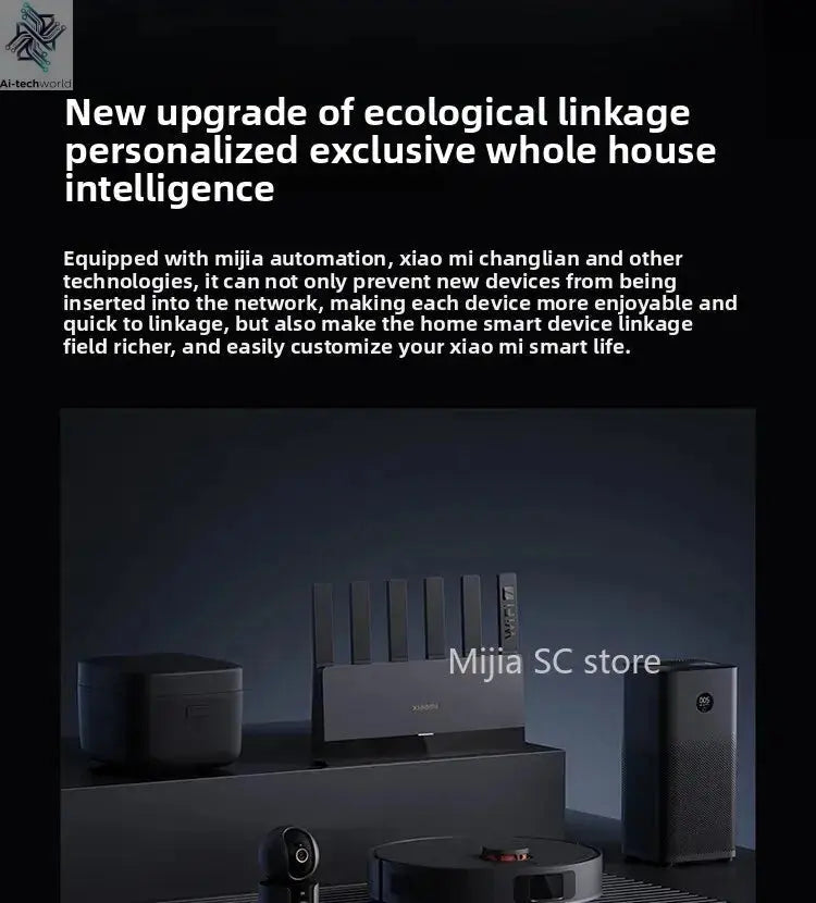 Xiaomi Mijia Router BE6500 WiFi 7 6500M Full 2.5G Network Port 4 - core Qualcomm Processor loT Smart Linkage Network Security Home - Ai - TechWorld