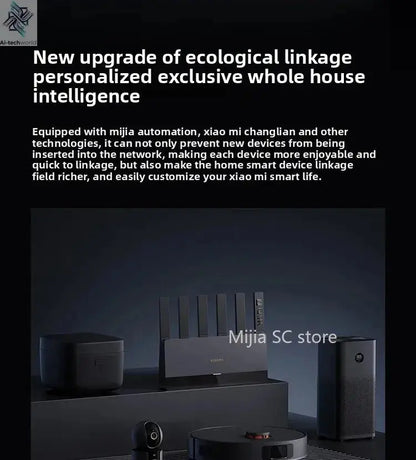 Xiaomi Mijia Router BE6500 WiFi 7 6500M Full 2.5G Network Port 4 - core Qualcomm Processor loT Smart Linkage Network Security Home - Ai - TechWorld