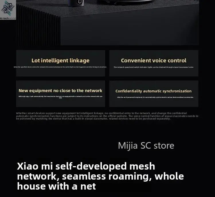 Xiaomi Mijia Router BE6500 WiFi 7 6500M Full 2.5G Network Port 4 - core Qualcomm Processor loT Smart Linkage Network Security Home - Ai - TechWorld