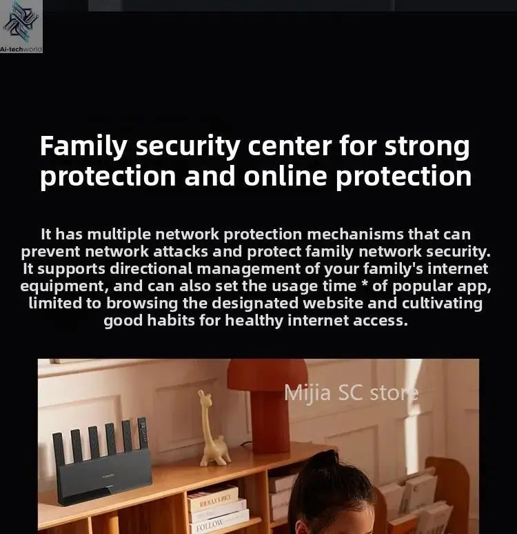 Xiaomi Mijia Router BE6500 WiFi 7 6500M Full 2.5G Network Port 4 - core Qualcomm Processor loT Smart Linkage Network Security Home - Ai - TechWorld