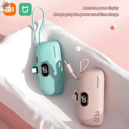 Xiaomi Mini Convenient Mobile Power Bank 30000mah Portable Fast Charging suitable for iPhone 16 15 14 Samsung External Battery - Ai - TechWorld
