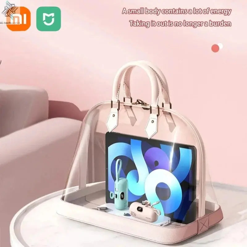 Xiaomi Mini Convenient Mobile Power Bank 30000mah Portable Fast Charging suitable for iPhone 16 15 14 Samsung External Battery - Ai - TechWorld