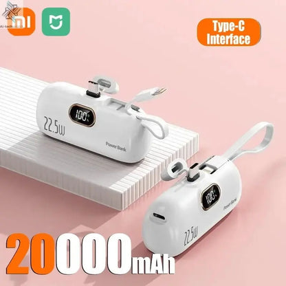Xiaomi Mini Convenient Mobile Power Bank 30000mah Portable Fast Charging suitable for iPhone 16 15 14 Samsung External Battery - Ai - TechWorld
