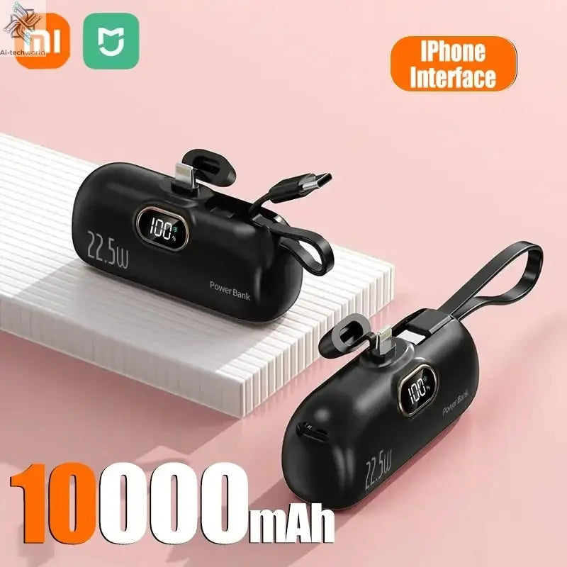 Xiaomi Mini Convenient Mobile Power Bank 30000mah Portable Fast Charging suitable for iPhone 16 15 14 Samsung External Battery - Ai - TechWorld