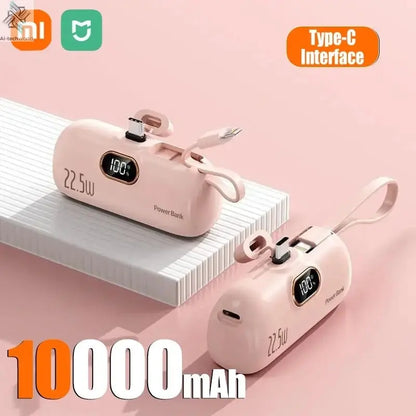 Xiaomi Mini Convenient Mobile Power Bank 30000mah Portable Fast Charging suitable for iPhone 16 15 14 Samsung External Battery - Ai - TechWorld
