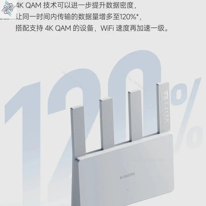 Xiaomi Router BE3600 WiFi 7 Dual - Band Qualcomm quad - core Gaming Acceleration 3570Mbps Dual WAN LAN Mesh Network Repeater VPN - Ai - TechWorld