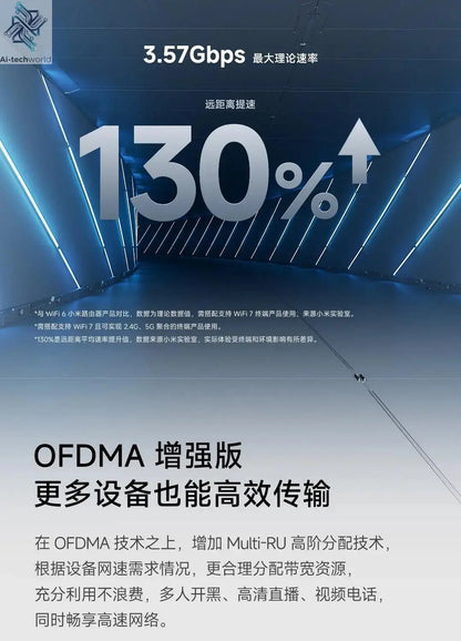 Xiaomi Router BE3600 WiFi 7 Dual - Band Qualcomm quad - core Gaming Acceleration 3570Mbps Dual WAN LAN Mesh Network Repeater VPN - Ai - TechWorld
