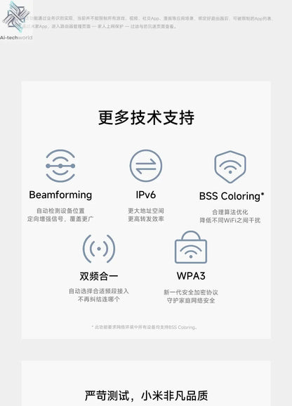 Xiaomi Router BE3600 WiFi 7 Dual - Band Qualcomm quad - core Gaming Acceleration 3570Mbps Dual WAN LAN Mesh Network Repeater VPN - Ai - TechWorld