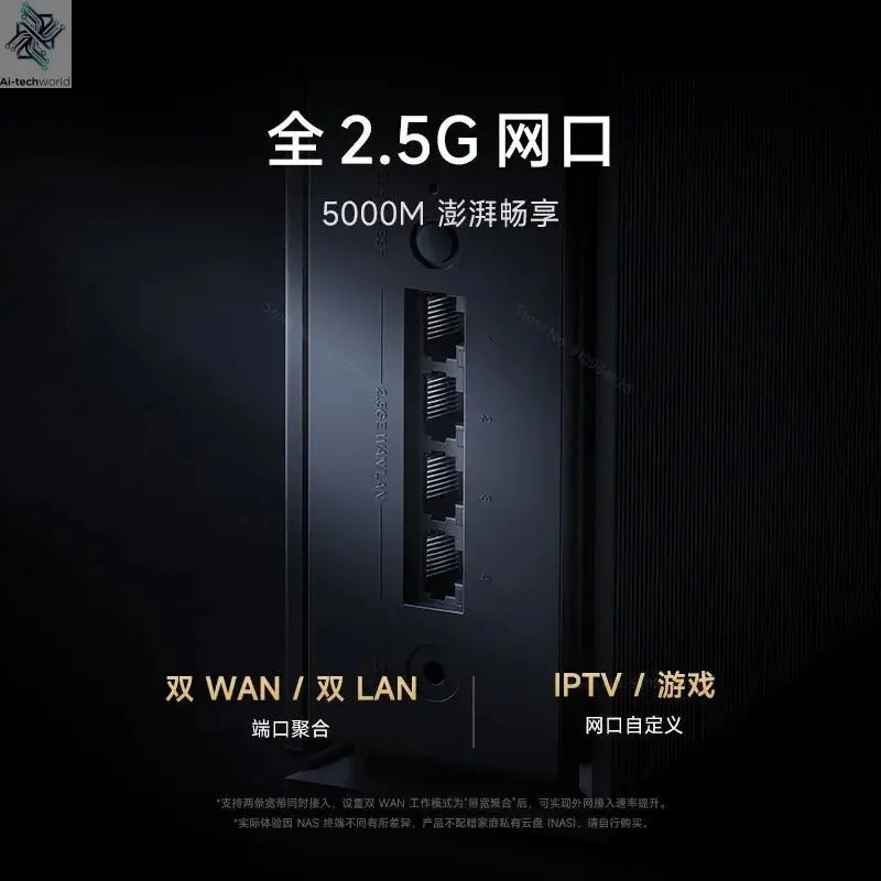 Xiaomi Router BE6500 Pro Wifi 7 Hub Gateway IPTV 2.5G Ethernet Port 1GB Large Memory OFDMA IPV6 WPA3 Repeater Signal Amplifier - Ai - TechWorld