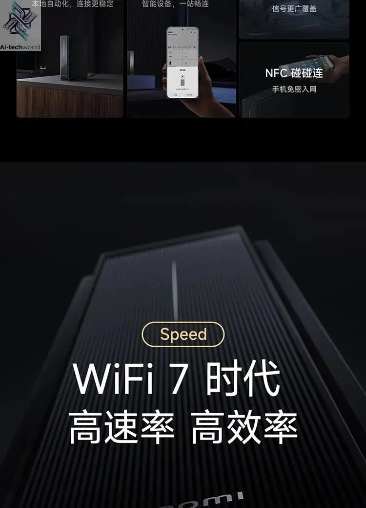 Xiaomi Router BE6500 Pro Wifi 7 Hub Gateway IPTV 2.5G Ethernet Port 1GB Large Memory OFDMA IPV6 WPA3 Repeater Signal Amplifier - Ai - TechWorld