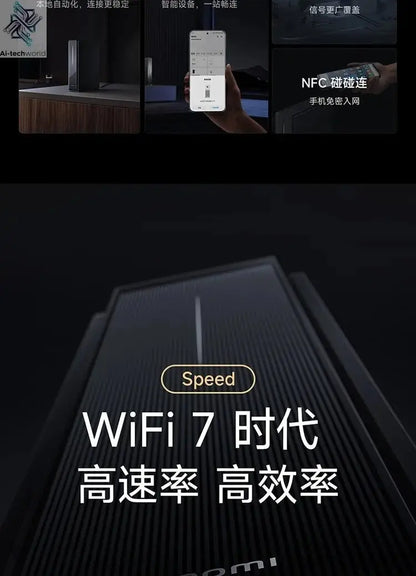 Xiaomi Router BE6500 Pro Wifi 7 Hub Gateway IPTV 2.5G Ethernet Port 1GB Large Memory OFDMA IPV6 WPA3 Repeater Signal Amplifier - Ai - TechWorld