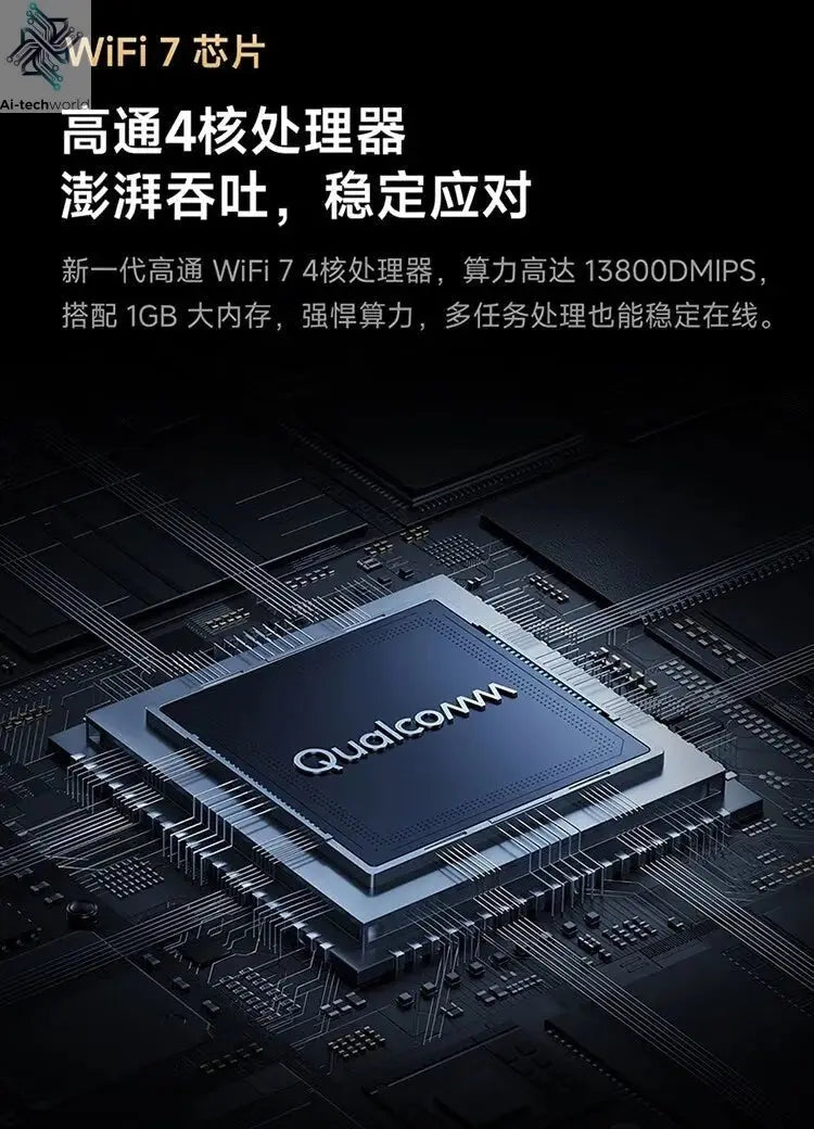 Xiaomi Router BE6500 Pro Wifi 7 Hub Gateway IPTV 2.5G Ethernet Port 1GB Large Memory OFDMA IPV6 WPA3 Repeater Signal Amplifier - Ai - TechWorld