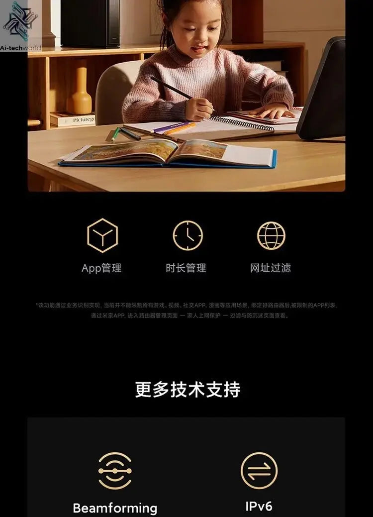 Xiaomi Router BE6500 Pro Wifi 7 Hub Gateway IPTV 2.5G Ethernet Port 1GB Large Memory OFDMA IPV6 WPA3 Repeater Signal Amplifier - Ai - TechWorld
