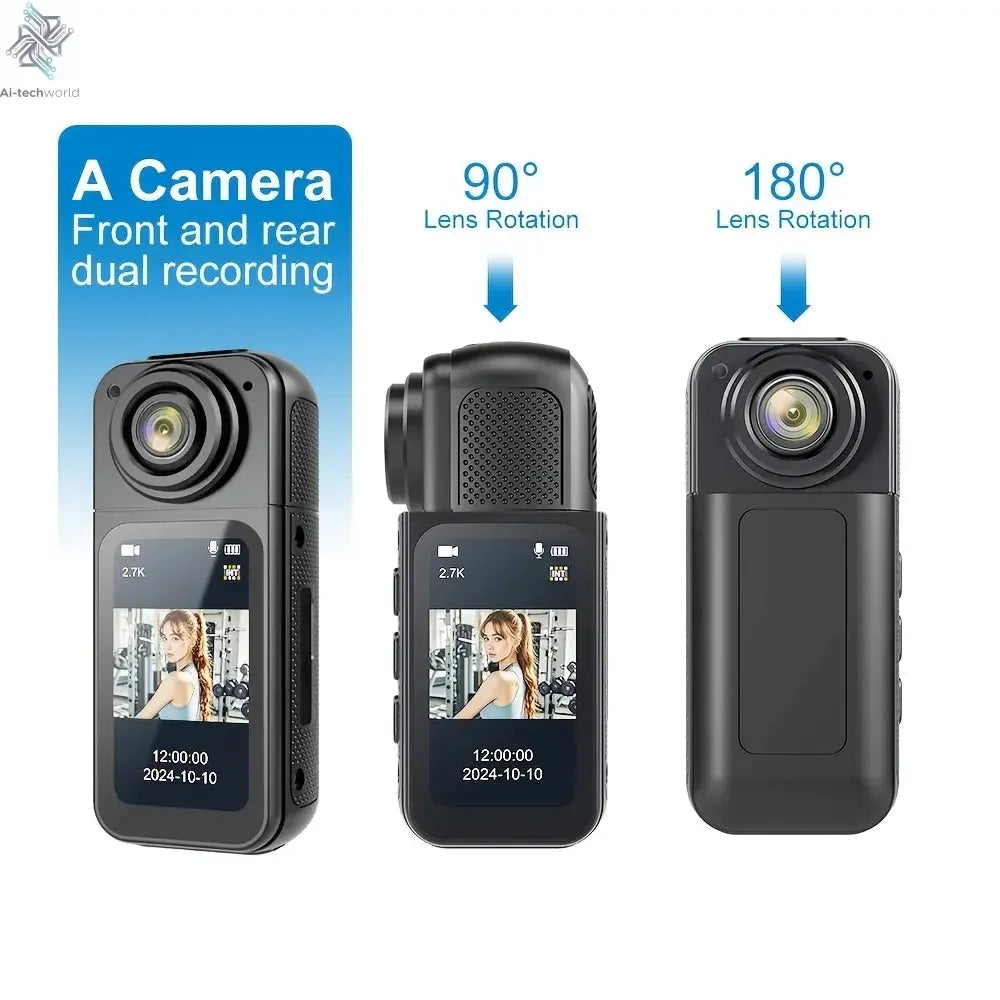 Xiaomi S70 Mini Recorder 2.7K Finger Action Camera Lightweight POV With Magnetic Belt 1.47 inch IPS Screen Bicycle Vlog Pet Cam Ai-TechWorld 