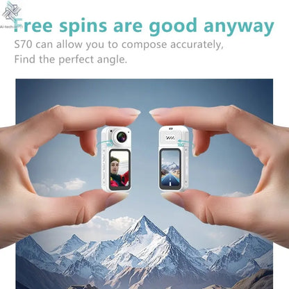 Xiaomi S70 Mini Recorder 2.7K Finger Action Camera Lightweight POV With Magnetic Belt 1.47 inch IPS Screen Bicycle Vlog Pet Cam Ai-TechWorld 