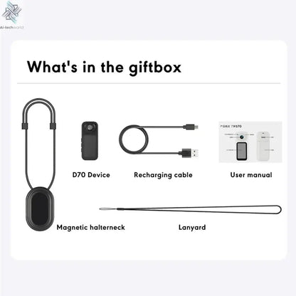 Xiaomi S70 Mini Recorder 2.7K Finger Action Camera Lightweight POV With Magnetic Belt 1.47 inch IPS Screen Bicycle Vlog Pet Cam Ai-TechWorld 