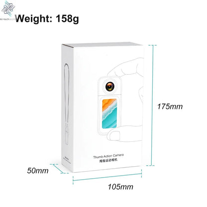 Xiaomi S70 Mini Recorder 2.7K Finger Action Camera Lightweight POV With Magnetic Belt 1.47 inch IPS Screen Bicycle Vlog Pet Cam Ai-TechWorld 