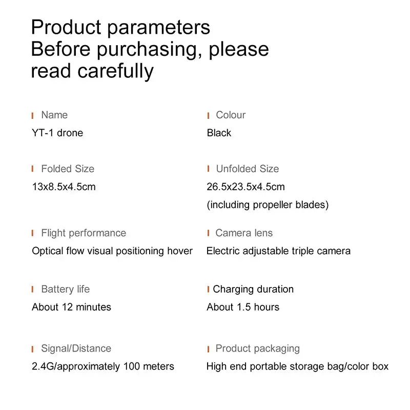 Xiaomi YT11 Drone 8K HD Three Camera Brushless Motor 5G WIFI FPV Optical Flow Positioning Obstacle Avoidance RC Drone 20000M Ai-TechWorld 