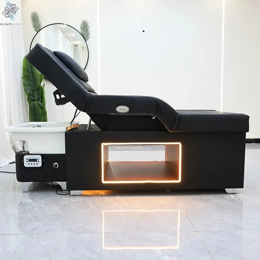 XinSheng Head SPA Salon Hair Washing Bed Shampoo Bed Thai Massage Table Barbershop Commercial Furniture with Foot Bath Basin Ai-TechWorld 