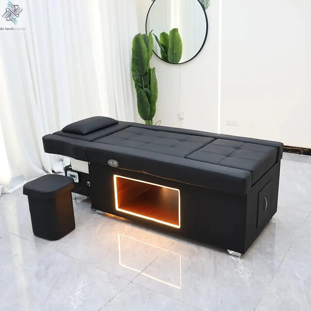 XinSheng Head SPA Salon Hair Washing Bed Shampoo Bed Thai Massage Table Barbershop Commercial Furniture with Foot Bath Basin Ai-TechWorld 