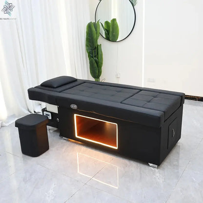 XinSheng Head SPA Salon Hair Washing Bed Shampoo Bed Thai Massage Table Barbershop Commercial Furniture with Foot Bath Basin Ai-TechWorld 