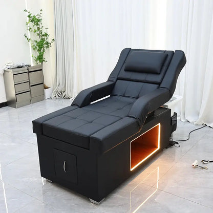 XinSheng Head SPA Salon Hair Washing Bed Shampoo Bed Thai Massage Table Barbershop Commercial Furniture with Foot Bath Basin Ai-TechWorld 