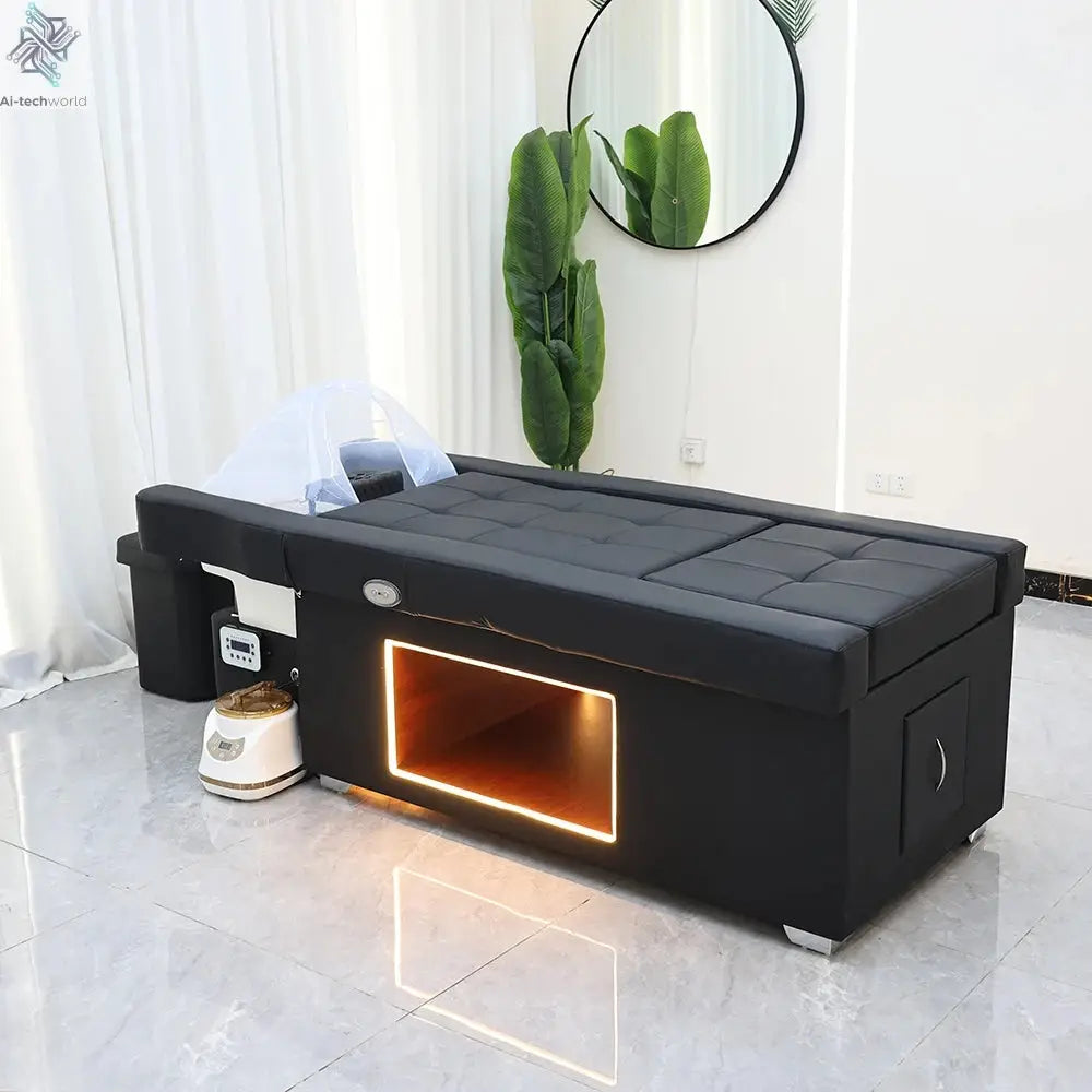 XinSheng Head SPA Salon Hair Washing Bed Shampoo Bed Thai Massage Table Barbershop Commercial Furniture with Foot Bath Basin Ai-TechWorld 