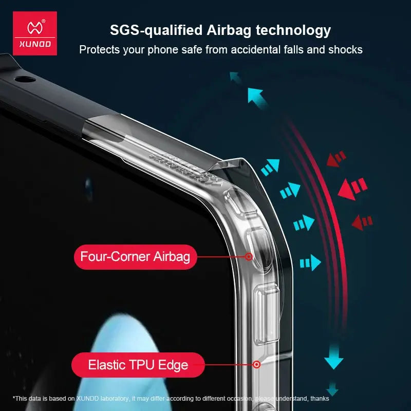 Xundd For Samsung Galaxy Z Flip 7 5 Z Flip 6 7 5G Case Airbag Shockproof Acrylic+TPU+Glass Back Cover For Flip5 z플립 5 7 케이스 Ai-TechWorld 