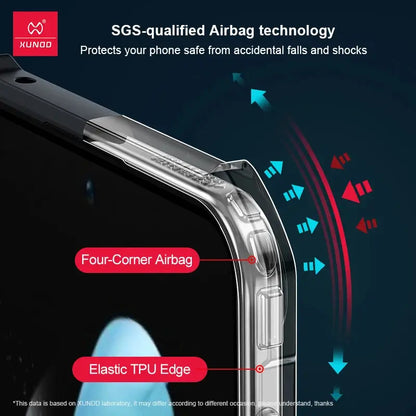Xundd For Samsung Galaxy Z Flip 7 5 Z Flip 6 7 5G Case Airbag Shockproof Acrylic+TPU+Glass Back Cover For Flip5 z플립 5 7 케이스 Ai-TechWorld 