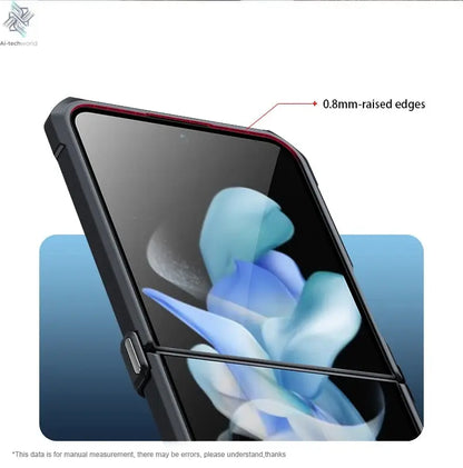 Xundd For Samsung Galaxy Z Flip 7 5 Z Flip 6 7 5G Case Airbag Shockproof Acrylic+TPU+Glass Back Cover For Flip5 z플립 5 7 케이스 Ai-TechWorld 