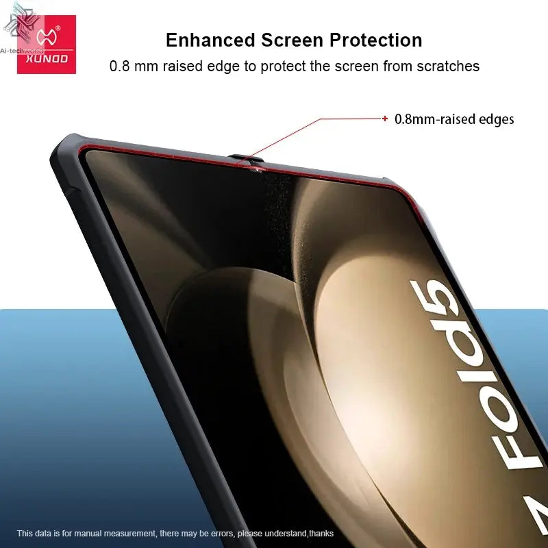 Xundd For Samsung Galaxy Z Fold 3 4 5 6 Fold 7 Foldable Case Airbag Anti-drop Camera Protect Acrylic&TPU Cover For 폴드5 케이스 Ai-TechWorld 