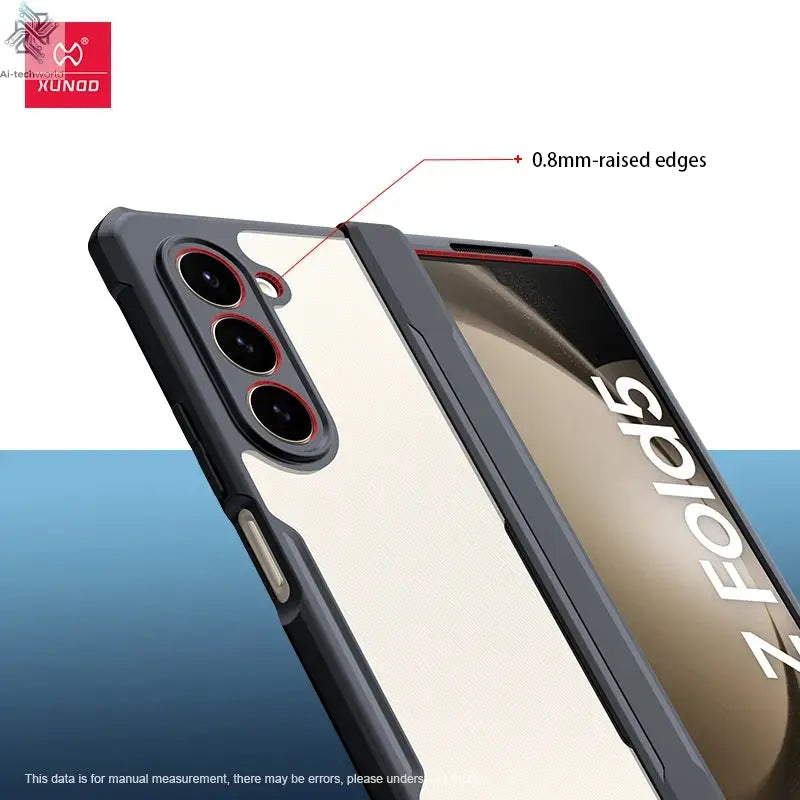 Xundd For Samsung Galaxy Z Fold 3 4 5 6 Fold 7 Foldable Case Airbag Anti-drop Camera Protect Acrylic&TPU Cover For 폴드5 케이스 Ai-TechWorld 