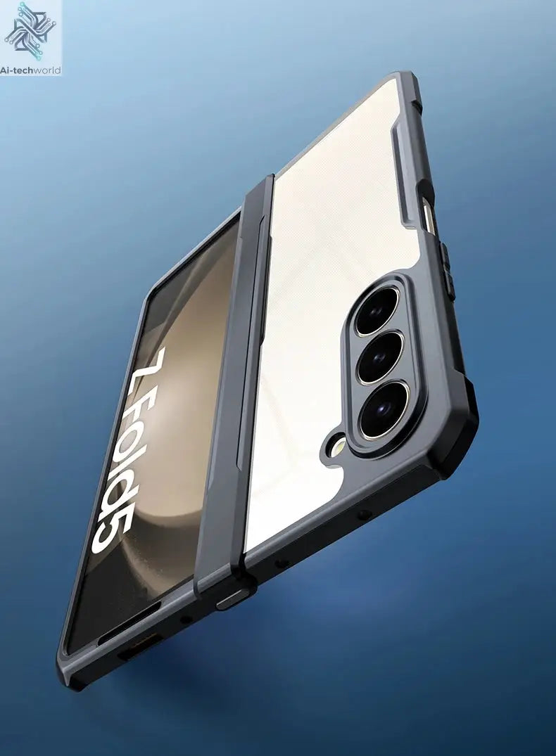 Xundd For Samsung Galaxy Z Fold 3 4 5 6 Fold 7 Foldable Case Airbag Anti-drop Camera Protect Acrylic&TPU Cover For 폴드5 케이스 Ai-TechWorld 
