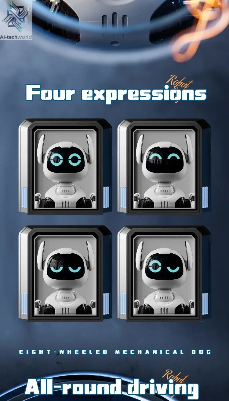 Y9 RC Robot Dog Toy 2.4G Radio Remote Control 8WD Mechanical Pet Dog Touch-sense Music Stunt Electric Toy for Girl Boy Kids Gift Ai-TechWorld 
