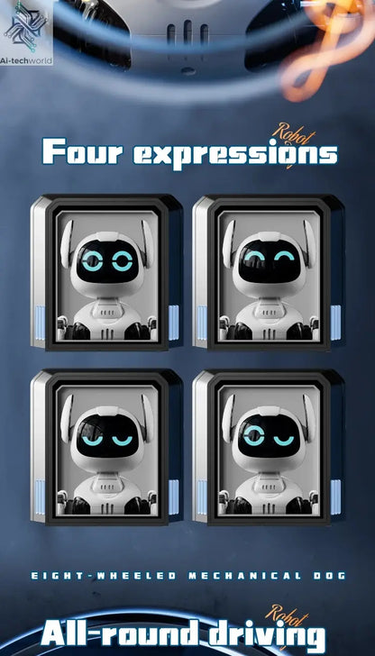 Y9 RC Robot Dog Toy 2.4G Radio Remote Control 8WD Mechanical Pet Dog Touch-sense Music Stunt Electric Toy for Girl Boy Kids Gift Ai-TechWorld 