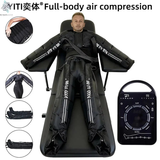YITI Legs Pressotherapy for Lymphatic Drainage and Sports Recovery Full Leg Massager to Relieve Pain Relax Muscles with 6 Cavity Ai-TechWorld 