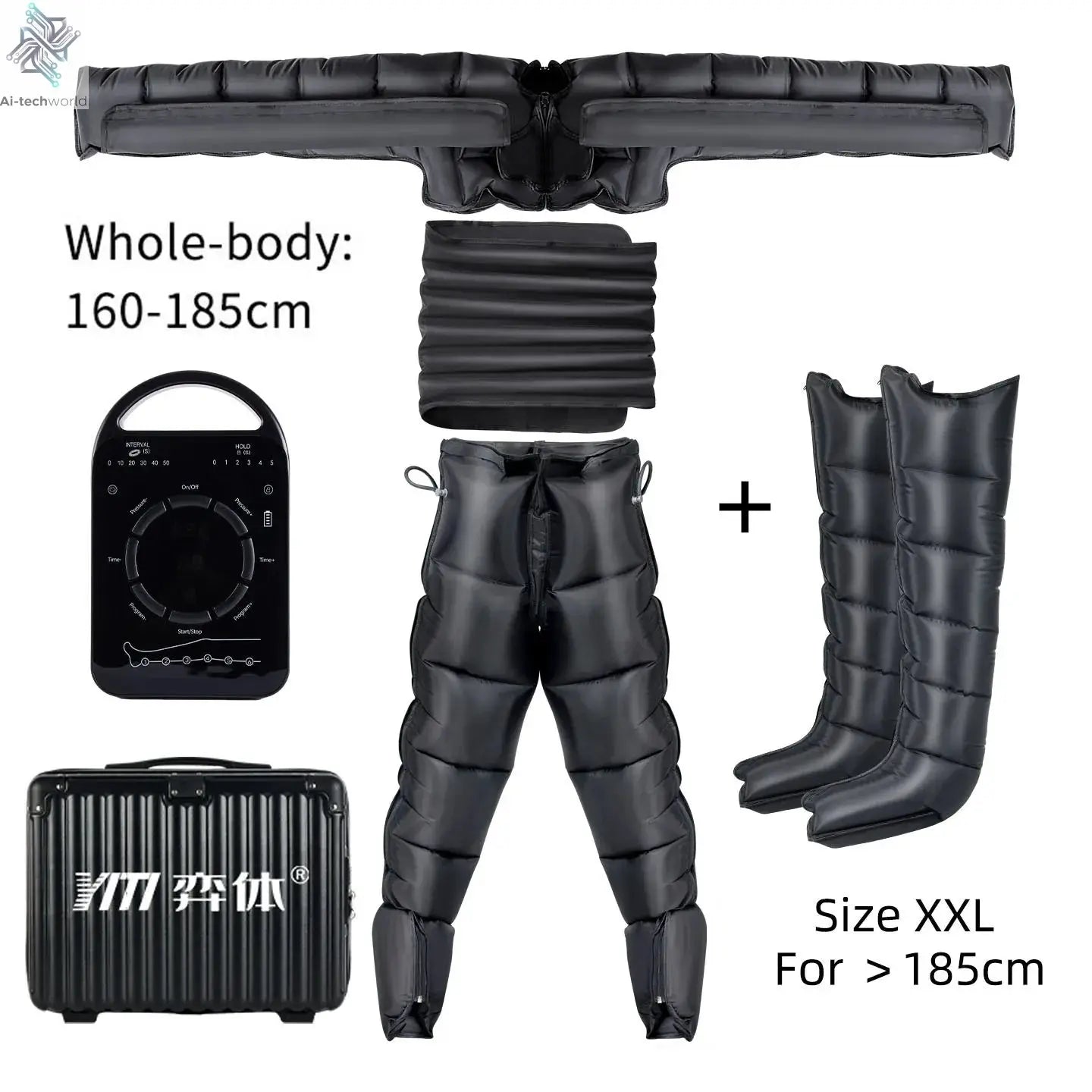 YITI Legs Pressotherapy for Lymphatic Drainage and Sports Recovery Full Leg Massager to Relieve Pain Relax Muscles with 6 Cavity Ai-TechWorld 