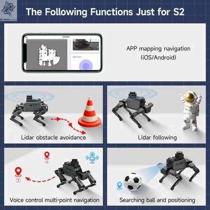 Yahboom DOGZILLA S1 S2 12DOF Robot Dog Ai-TechWorld 