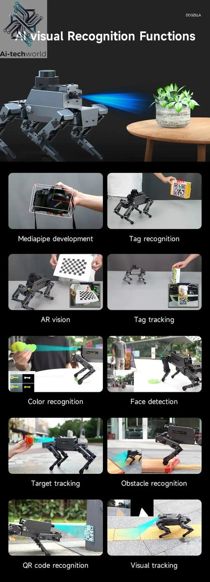 Yahboom DOGZILLA S1 S2 12DOF Robot Dog Ai-TechWorld 