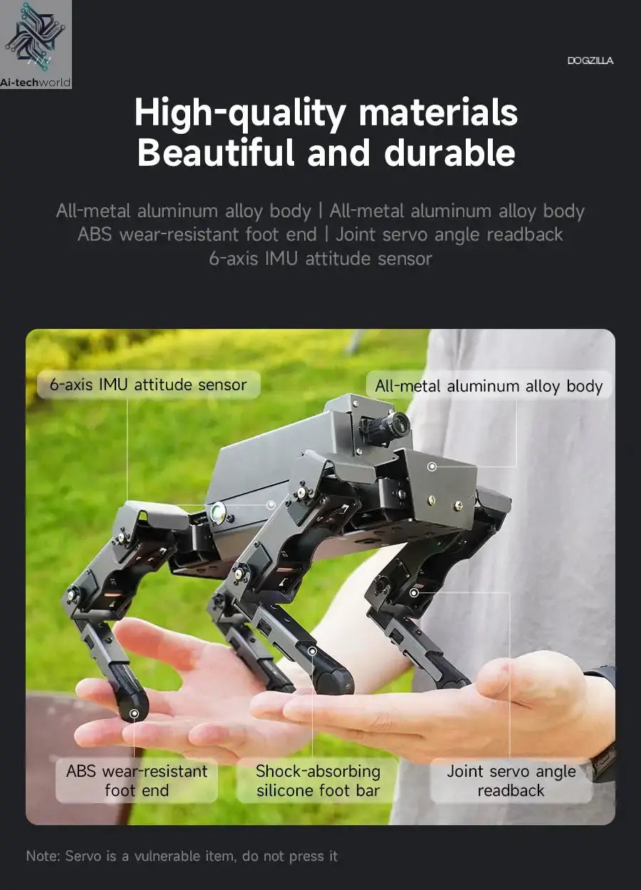 Yahboom DOGZILLA S1 S2 12DOF Robot Dog Ai-TechWorld 