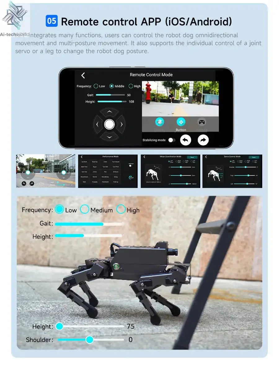 Yahboom DOGZILLA S1 S2 12DOF Robot Dog Ai-TechWorld 