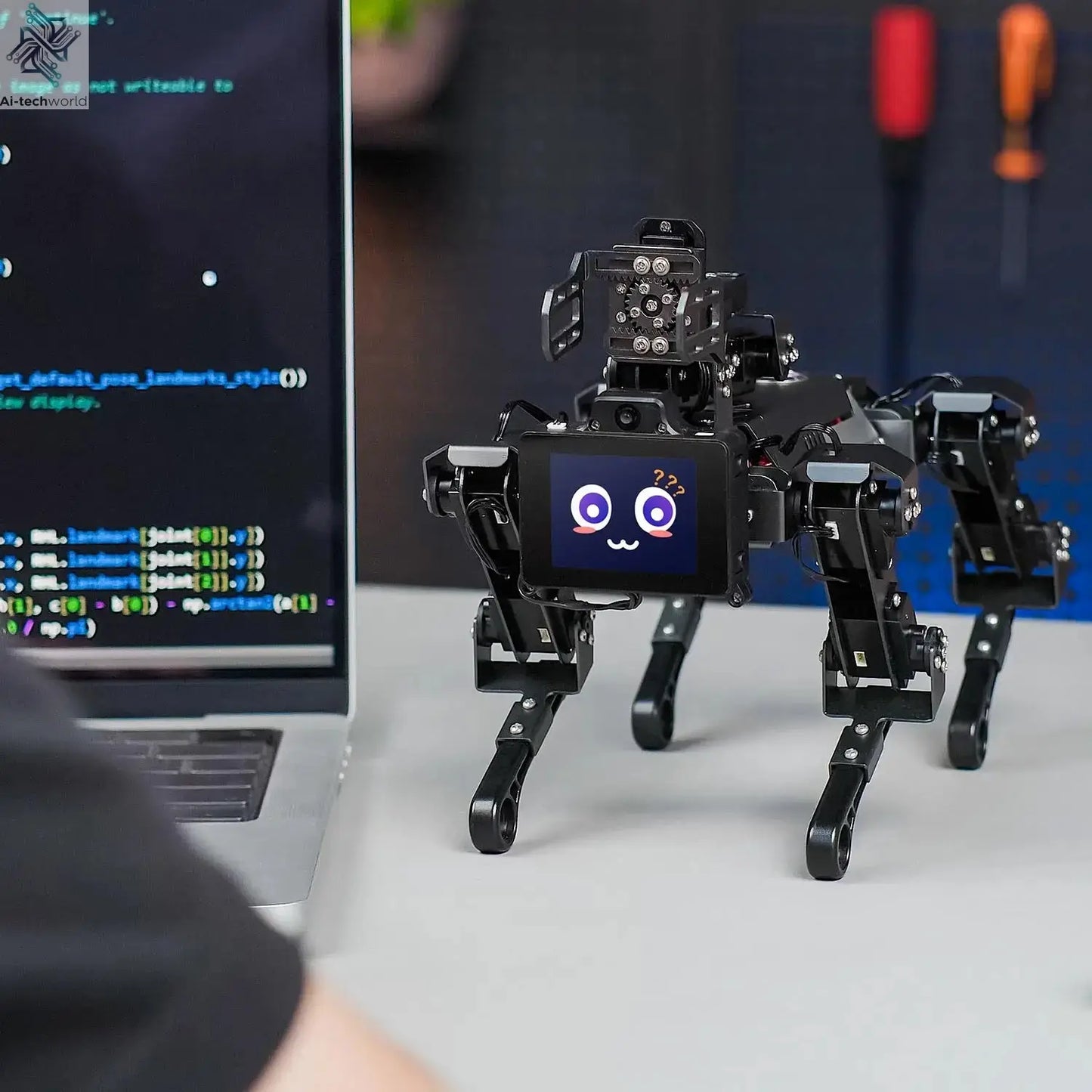 Yahboom Quadruped Robot Dog Bionic Intelligent Programming AI Large Model with Robotic Arm Powered by Raspberry Pi CM5 Module Ai-TechWorld 