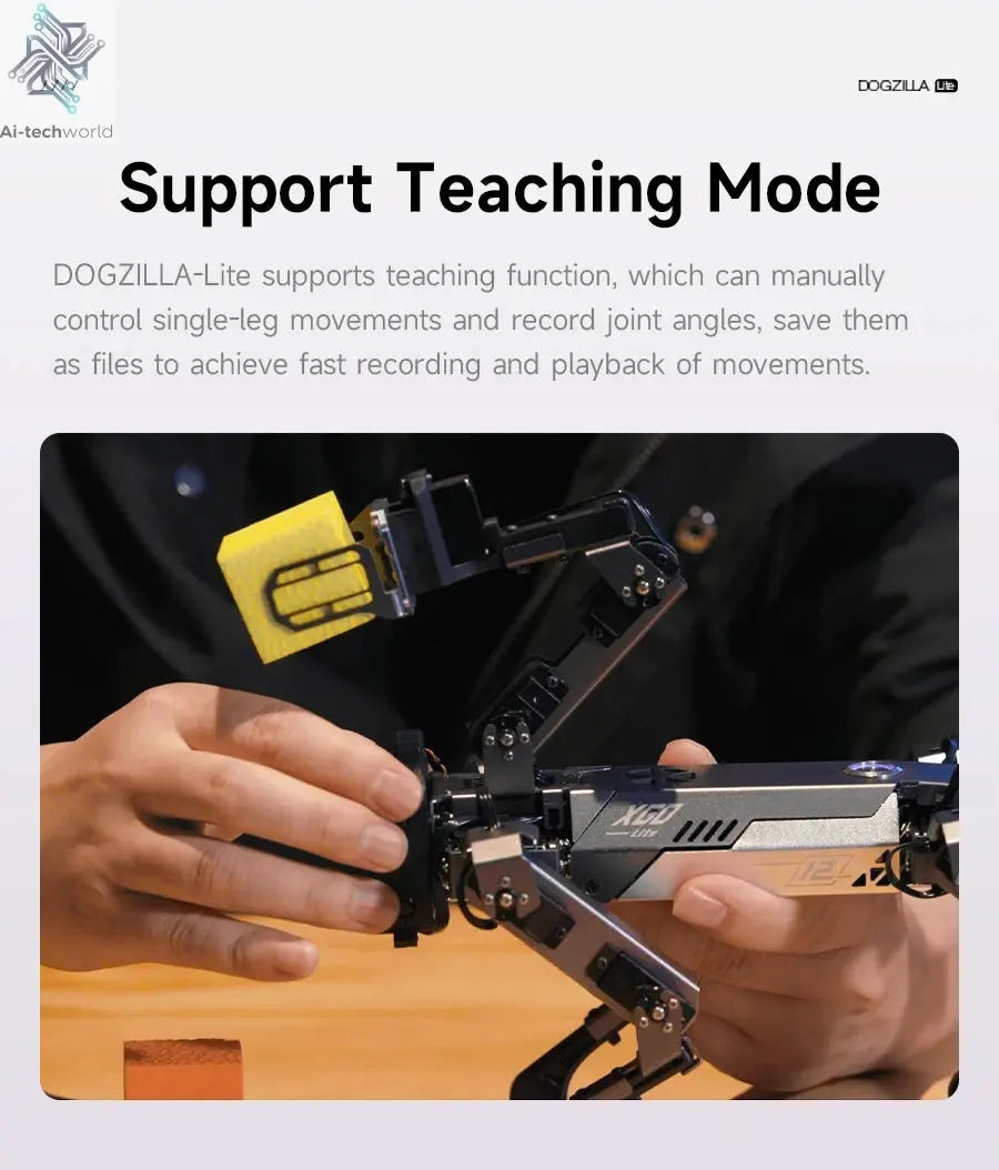 Yahboom Quadruped Robot Dog Bionic Intelligent Programming AI Large Model with Robotic Arm Powered by Raspberry Pi CM5 Module Ai-TechWorld 