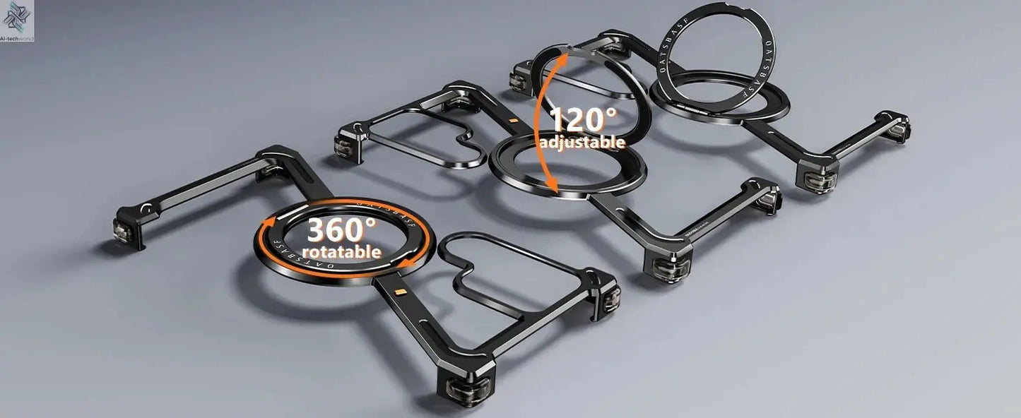 Z Shape Metal Frame Phone Case For Samsung Galaxy S24 Ultra Luxury Metal Frame With Magnetic Bracket Cover For Samsung S25 Ultra Ai-TechWorld 