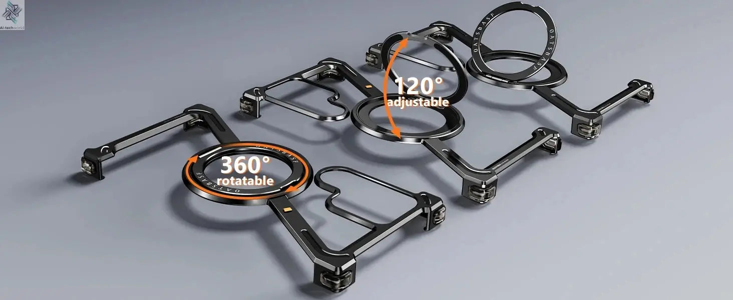 Z Shape Metal Frame Phone Case For Samsung Galaxy S24 Ultra Luxury Metal Frame With Magnetic Bracket Cover For Samsung S25 Ultra Ai-TechWorld 