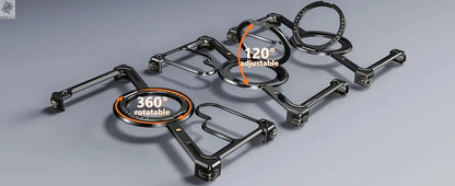 Z Shape Metal Frame Phone Case For Samsung Galaxy S24 Ultra Luxury Metal Frame With Magnetic Bracket Cover For Samsung S25 Ultra Ai-TechWorld 