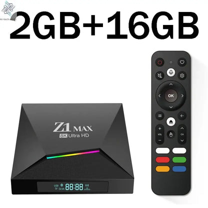 Z1 Max TV Box Android 15 iptv Allwinner H618 Quad Core 4G 5G Dual WiFi HD 8K 4K Media Player BT 5.0 Support Voice remote TV Box Ai-TechWorld 