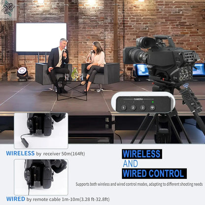 ZC-4 for Sony Camcorder Lanc Zoom Controller Replaces Sony RM-30BP for Video Zoom, Focus, IRIS, Recording, ND, White Balance Ai-TechWorld 