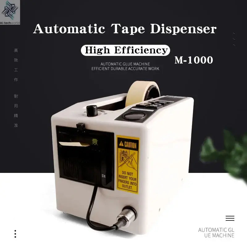 ZCUT-9 Automatic Adhesive Tape Machine Auto 6-60mm Tape Cutter Packaging Cutting Machine Electric 110V 220V Tools for Factory Ai-TechWorld 